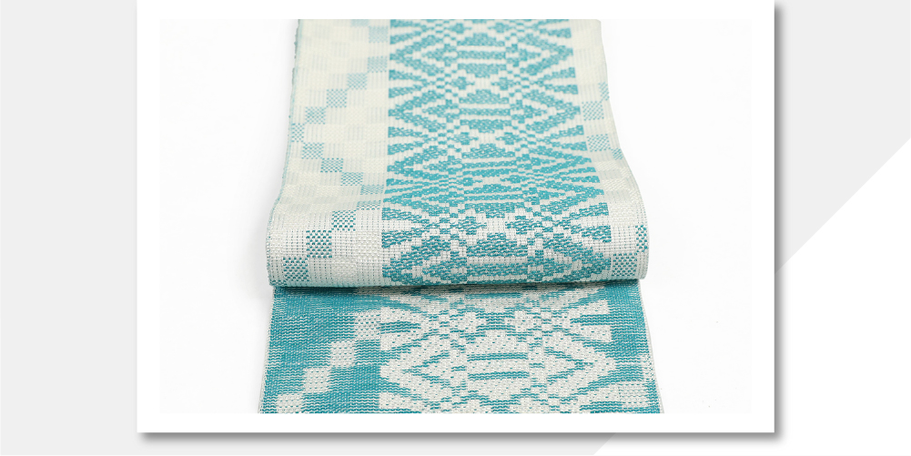 おまとめ　mumuです　白と青の【本場筑前博多織】～献上柄～ おまとめ mumu様専用です 白と青の【本場筑前博多織】～献上柄～