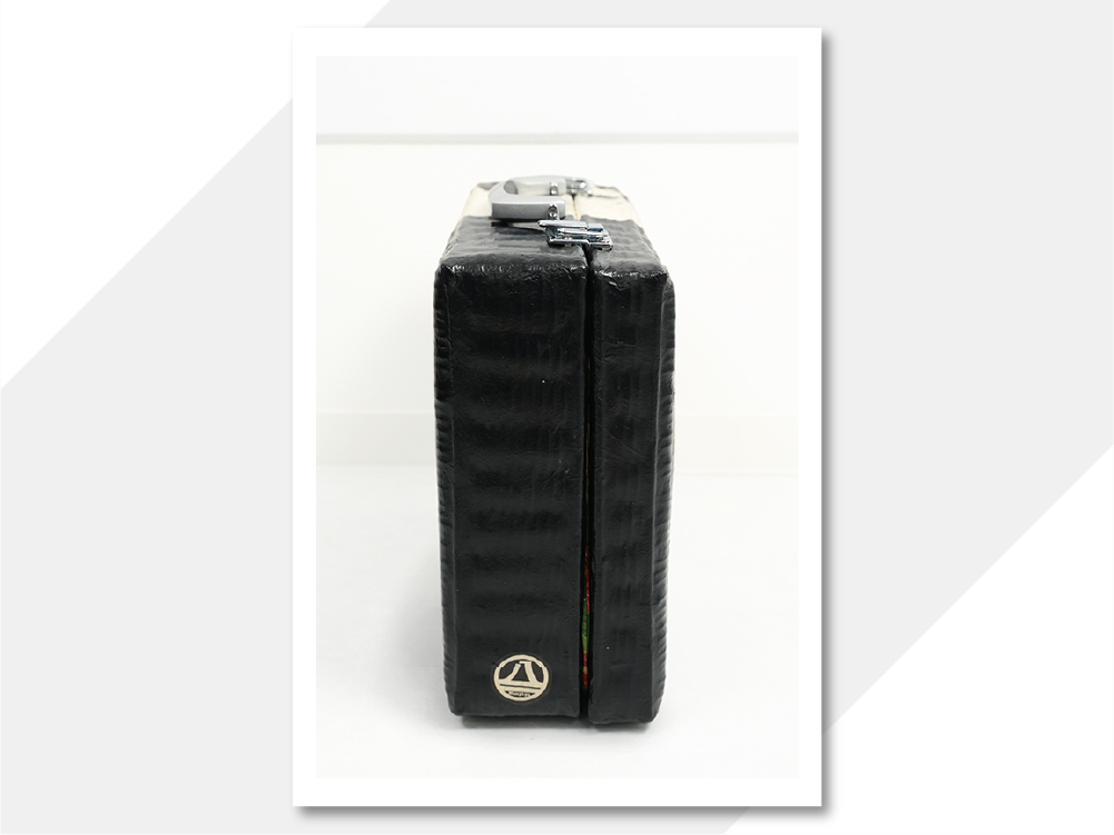 HANYI_YA はにぃ屋 一閑張り 鞄 バッグ 107 掛け軸まくり 墨筆 神